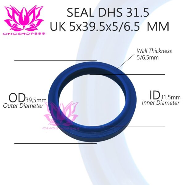 Seal DHS 39.5 x 31.5 x 5/6.5 mm Hydraulic Dust Seal Forklift