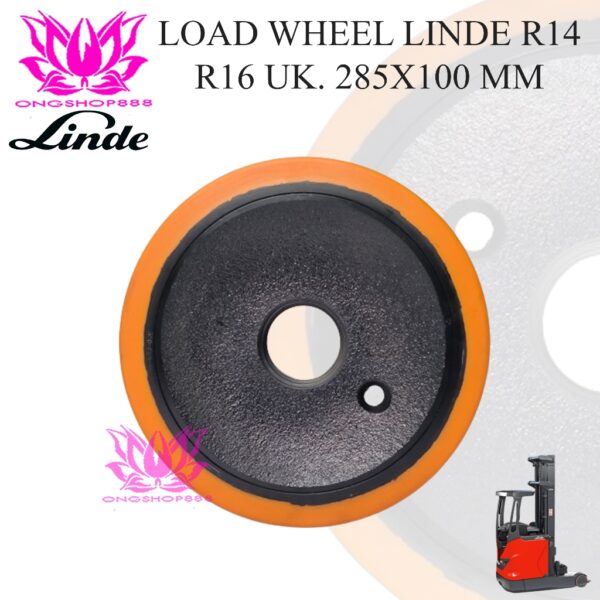 Load Wheel Linde R14 Linde R 16 285x100 Roda Depan 0029902329 Forklift Reach Truck
