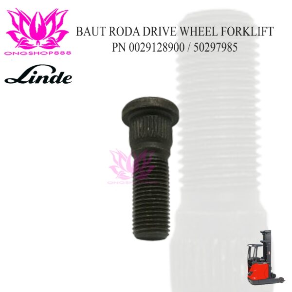Baut Roda Drive Wheel Forklift 0029128900  M14x1.5x45 Reach Stacker Series 113 117 142