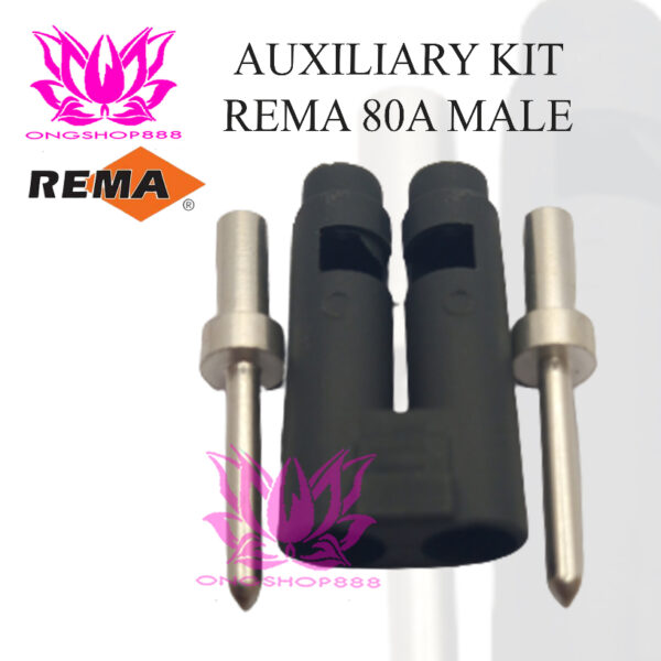 Aux Socket Rema Battery Auxiliary 80A Male DIN Contacts Plug
