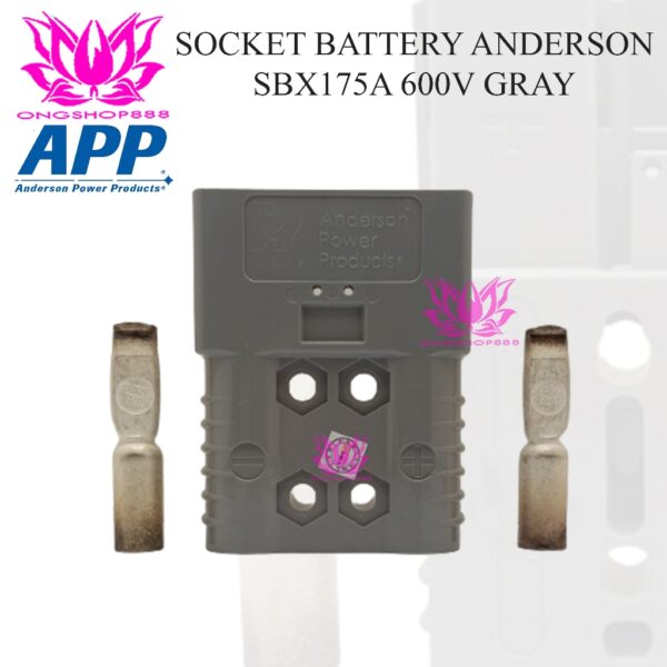 Socket Battery Anderson SBX 175A 600V Gray For Forklift