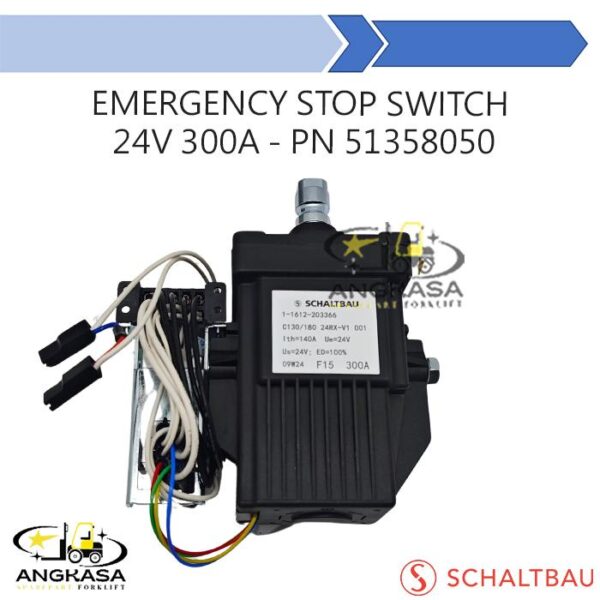 Emergency Stop Switch Part Number 51358050 24V 300A Schaltbau C130/180 for Forklift Jungheinrich