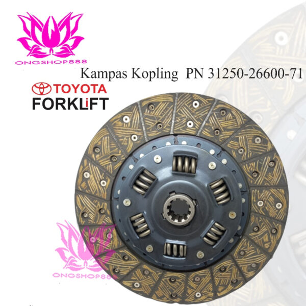 Kampas Kopling 31250-26600-71 Toyota Forklift Clutch 5FD20-30 6FD20-30
