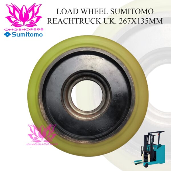 Roda Depan Reach Truck Load Wheel Sumitomo 7FBFR 2-3Ton 267x135 Quapro