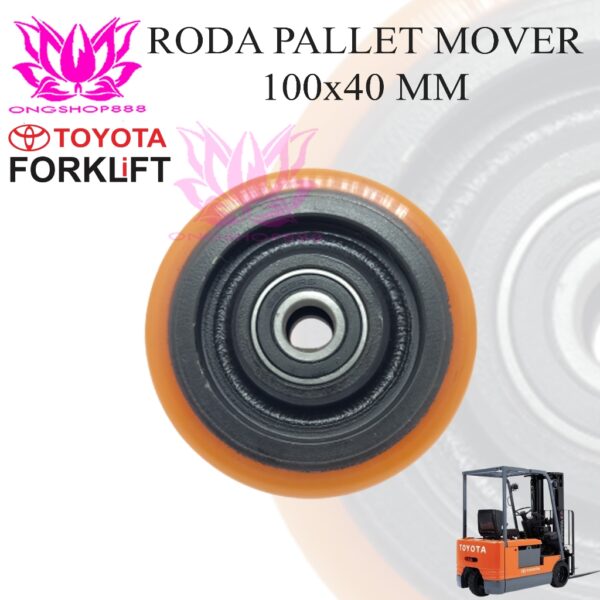 Roda Palet Mover 100x40 MM Caster Wheel BT Toyota Electric Forklift