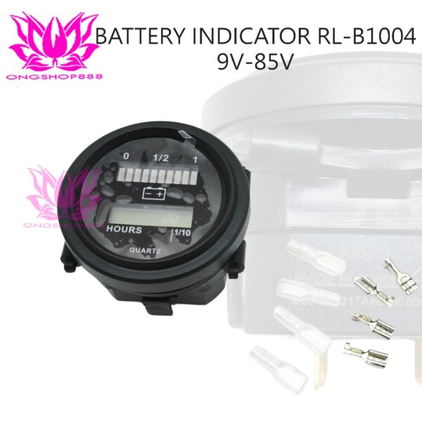 Battery Indicator RL-B1004 DC 12V - 72V Hour Meter Forklift Electric Universal