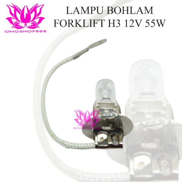 Lampu H3 12V 55W For Forklift Head Lamp Kabel