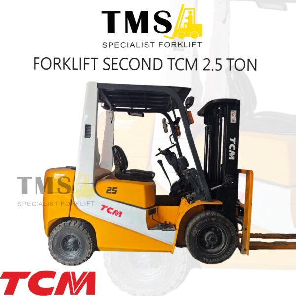 Forklift Second TCM FD25C6 2.5 Ton Engine C240 | Mast 3 Meter | Siap Kerja