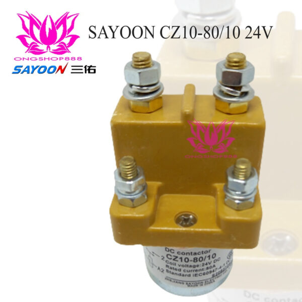 Sayoon Contactor CZ10-80 80A CZ10 24V 1NO Normally Kontaktor Forklift