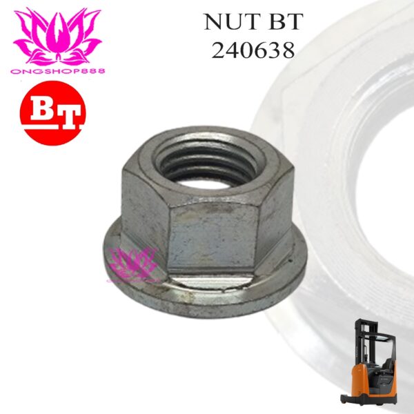 Wheel Nut BT 240638 Mur Roda Forklift Toyota BT Sparepart Forklift