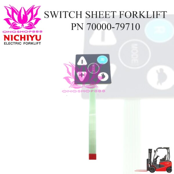 Display Keypad Gauge Button 70000-79710 Tombol Display Nichiyu Forklift FB10 F30 Forklift 1 ton Forklift 3 Ton