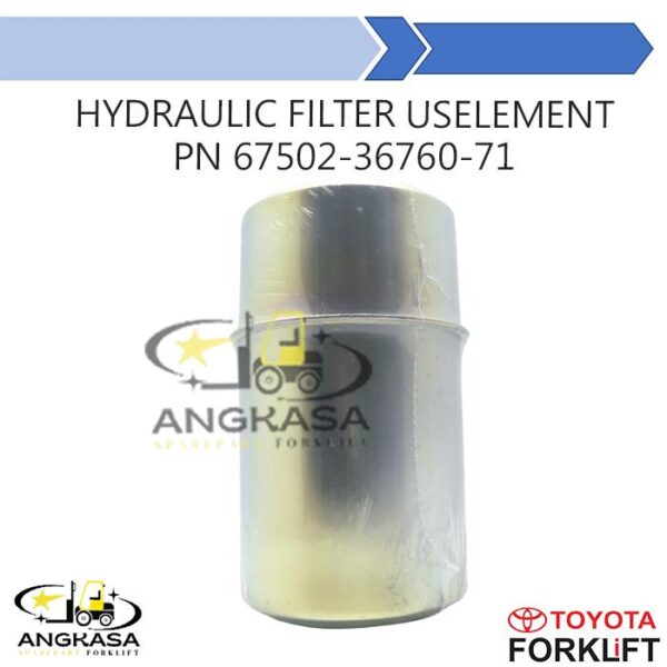 Filter Uselement Forklift Hydraulic Toyota part Number 67502-36760-71