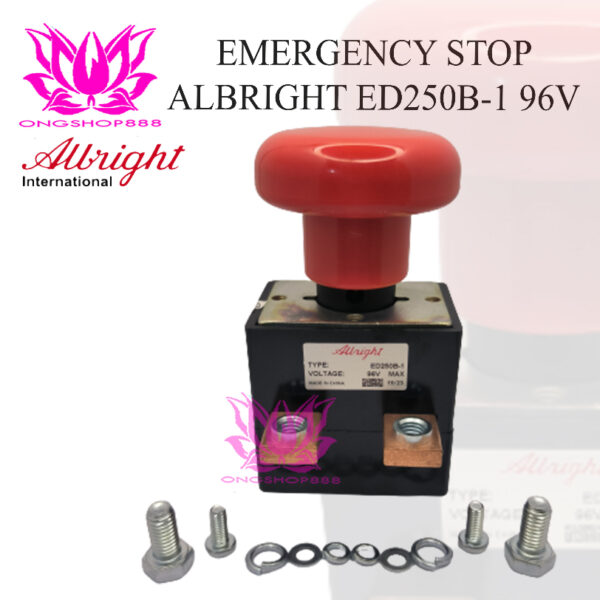 Albright Emergency Stop ED250 250A 96V Max for Stop Contactor Button
