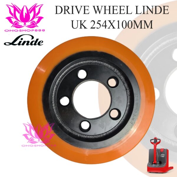 Roda Drive Wheel Pallet Mover LINDE 131 Truck 0009904608 254x100 Linde T20