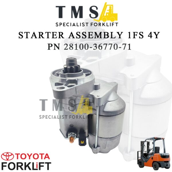 Starter Motor Assembly 1FS Toyota Forklift Engine 4Y Part Number 28100-36770-71 Engine Starter