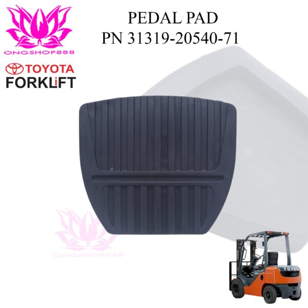 Pedal Pad Forklift Toyota 7/8 Series - Karet Pedal Rem Inching Part Number 31319-20540-71