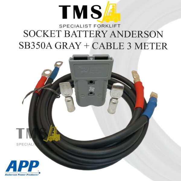 Socket Anderson SB350A Socket Battery for Forklift With Cable 3M