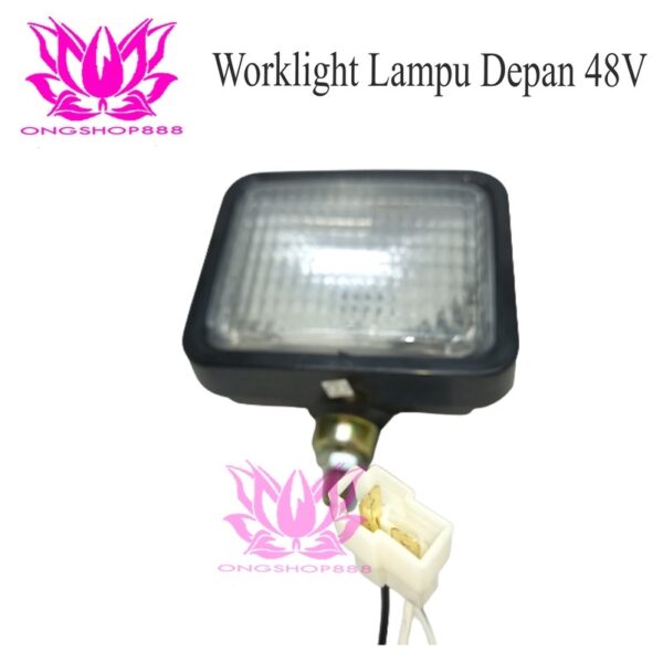 Lampu Depan Worklight Forklift 48V - Bohlam H3