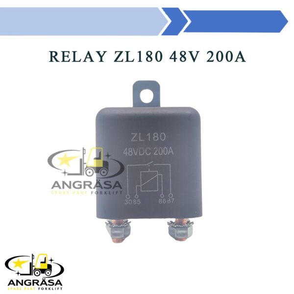 Relay ZL180 48V 200A DC Contactor Forklift Electric Heavy Duty Saklar Baterai Forklift