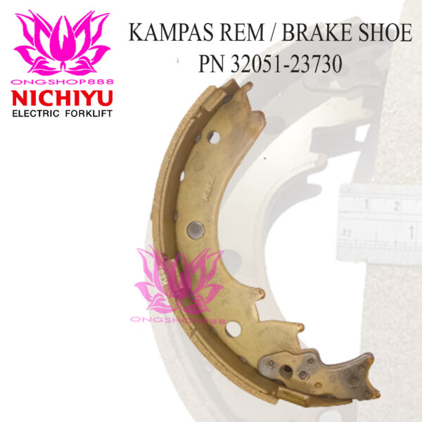 Kampas Rem Forklift Nichiyu 32051-23730 FB20-FB25 Brake Shoe Electric