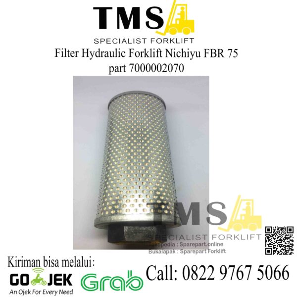 Filter Hydraulic Nichiyu PN 70000-02070 Hydraulic Oil Filter Forklift Elektrik