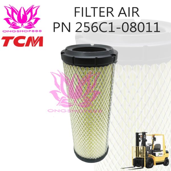 Filter Air Forklift TCM Part Number 256C1-08011 Air Cleaner FD10 FD15 FD20 FD25 FD30
