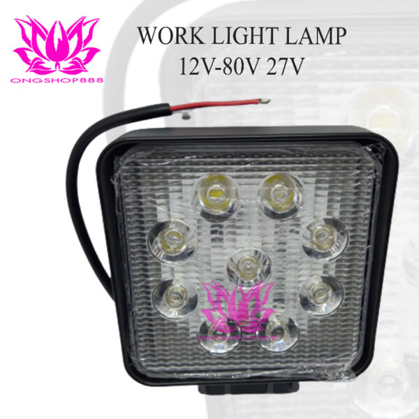 Lampu Depan LED Lampu Kerja Work Light Lamp 12V-80V 27W