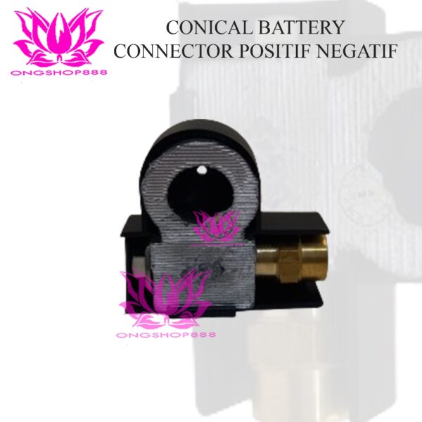 Kepala Battery Forklift Conical Connector Battery Positif Negatif Conical PN 8078836 Kiri