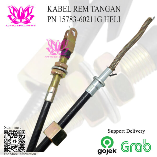 Kabel Rem Tangan 15783-60211G Heli CPCD50-100 Forklift Hand Brake