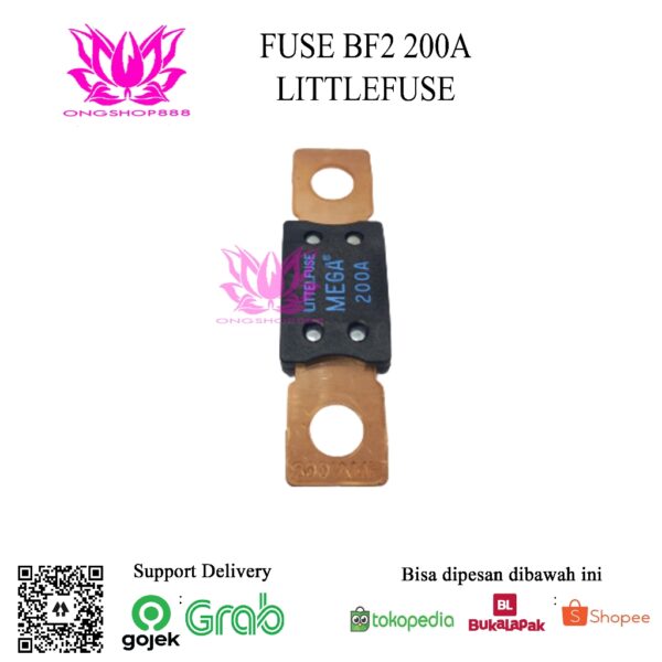 Fuse BF2 200A ANM Mega Littelfuse For Forklift Eletric Littel Fuse