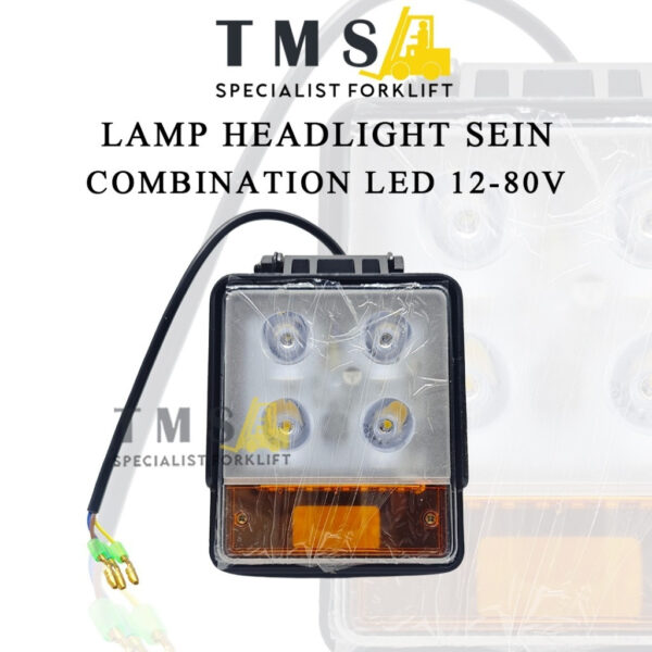 Lampu Headlight Sein Forklift LED 12-80V Combination Turn Light Forklift