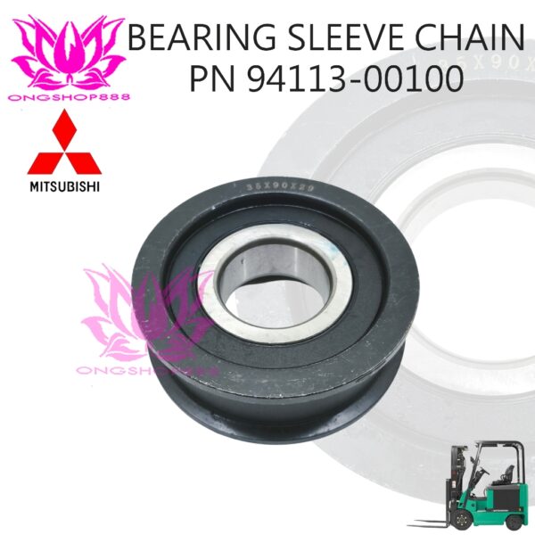 Bearing Sleeve Chain Part Number 94113-00100 Forklift Mast Chain Roller / Chain Wheel Mitsubishi