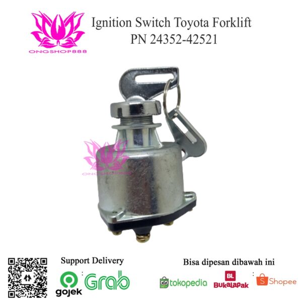 Ignition Switch Toyota Forklift PN 24352-42521 Kunci Kontak