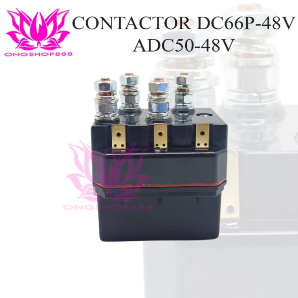 Contactor DC66P Type ADC50-48V 80 Ampere 48V  80A DC Motor Reversing Contactor Winch Solenoid Relay Switch DC66