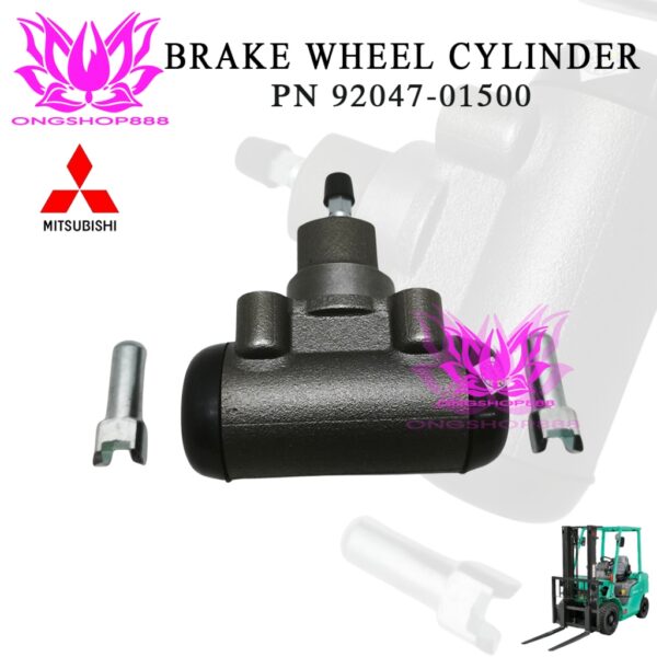 Wheel Cylinder Brake Mitsubishi Forklift PN 92047-01500 FD50-70 FD70 F20C Master Rem