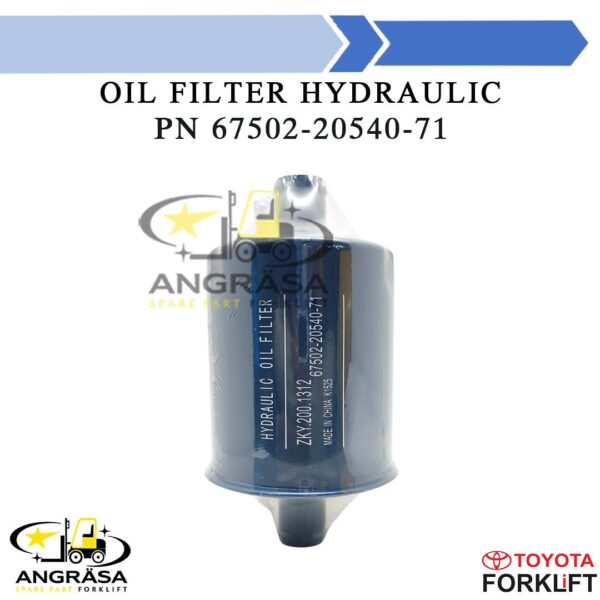 Return Filter Assembly Part Number 67502-20540-71 Forklift Toyota 7FD 7FG Hydraulic Filter