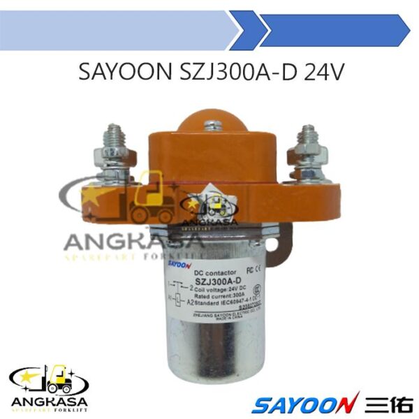 Sayoon Contactor SZJ300A MJZ300A 24V 1NO Forklift Eletric