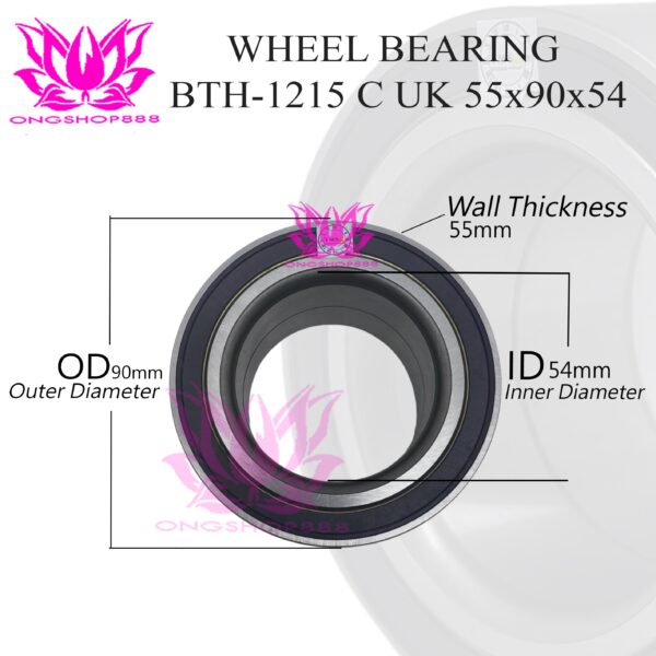 Wheel Bearing BTH-1215 C UK 55x90x54 Part Number DU55900054