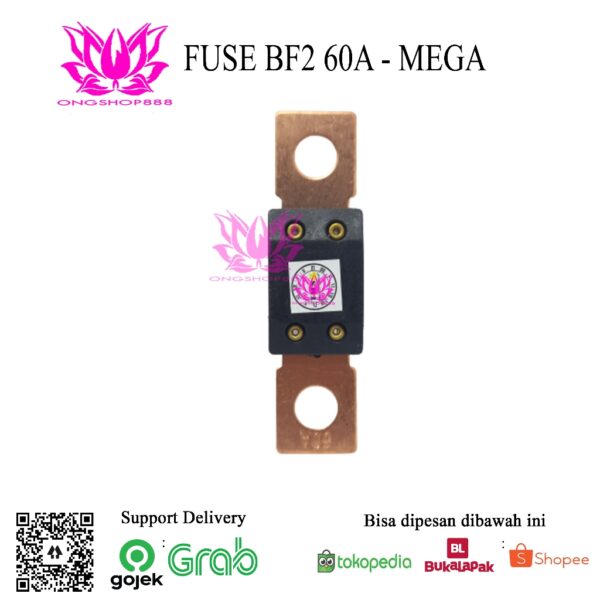 Fuse BF2 Mega 60A For Forklift Eletric Sekring ANM Type Black