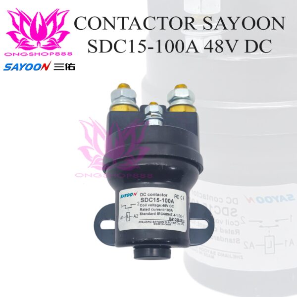 Contactor SDC15-100A 48V DC Contactors Selenoid 1NO for Forklift cars