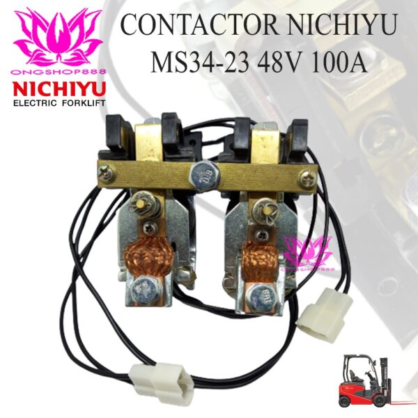 Contactor MS34-23 48V 100A Nichiyu Kontaktor Selenoid Forklift Eletric