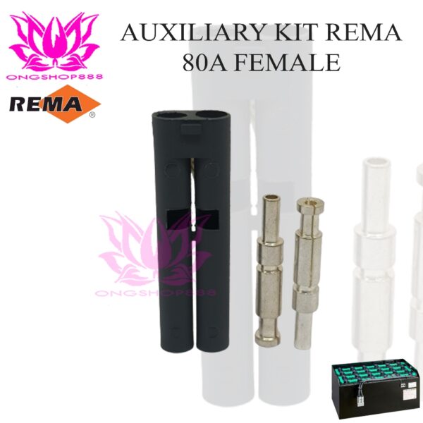 Rema Auxiliary Socket Plug Contacts Kit Female 80A Forklift Battery