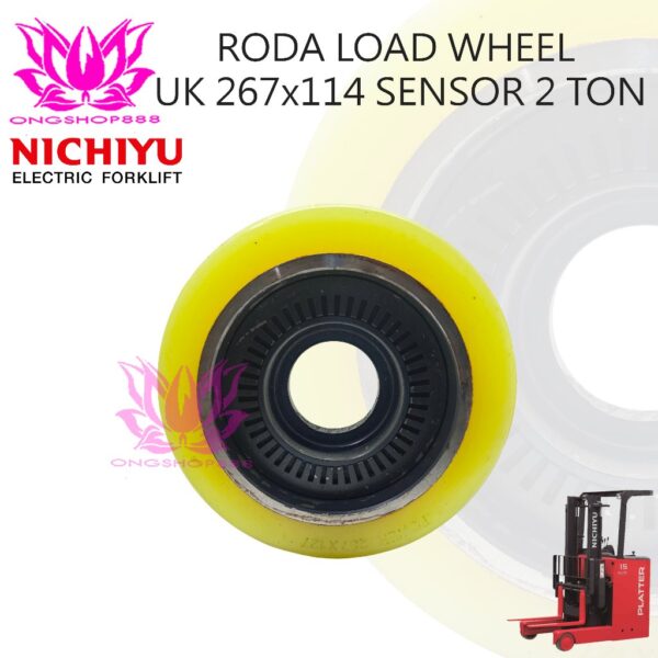 Roda Ukuran 267x114 Load Wheel Sensor Nichiyu Forklift Electric 2 Ton Reachtuck FBR Nichiyu