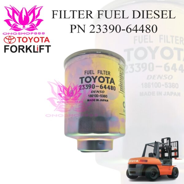 Fuel Filter Diesel Toyota Forklift Part Number 23390-64480