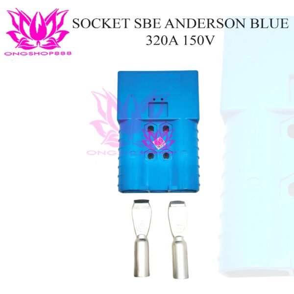 Plug Colokan Battery Forklift Anderson Biru SBE320A 150V 320Amp Socket SBE 320 Blue
