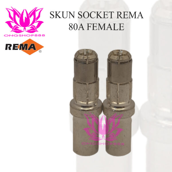 PIN Socket Battery 80A Female Rema IP23 DIN 80 Ampere