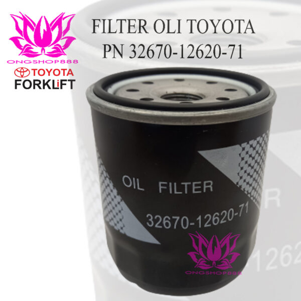 Filter Oli Forklift Toyota 32670-12620-71 8FD10 - 8FD30 1-3 Ton