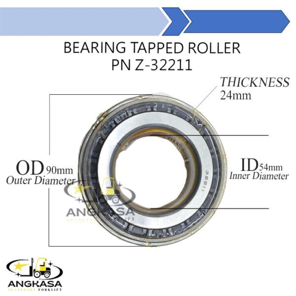 Bearing Tapped Roller Part Number Z-32211 For Forklift