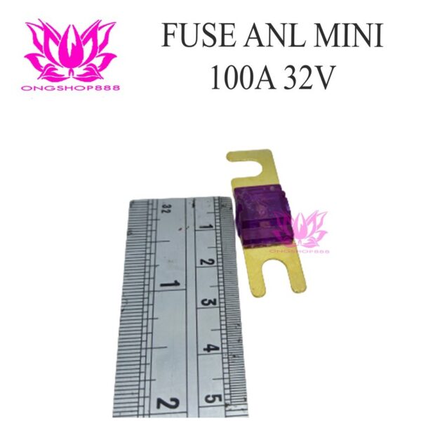 Fuse 100A 32V ANL Mini / Sekring ANL Mini 100A 32V Gold Plated Ungu