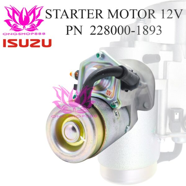 Staring Motor for Hyster Forklift Isuzu C240 228000-1893 12V 2,2KW Motor starter Forklift Harga : Rp 3.750.000